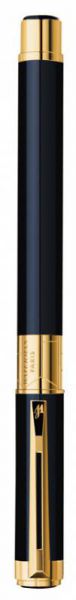 Ручка перьевая WATERMAN Perspective (S0830800) Black GT (F) чернила: синий перо нержавеющая сталь позолота 23.3К